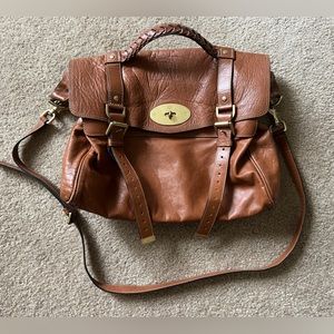 Mulberry Alexa satchel brown leather